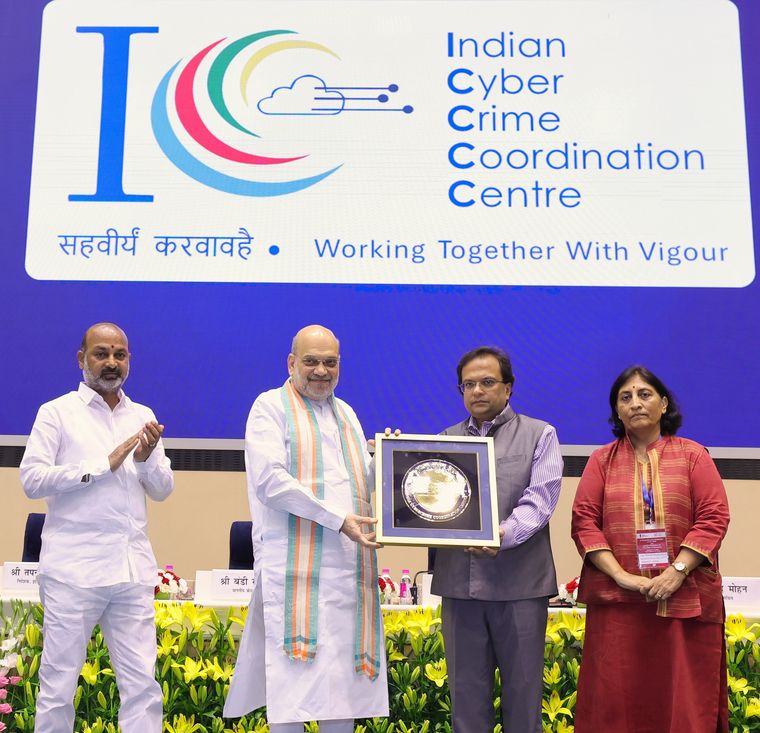 All systems go: Amit Shah at the first Foundation Day celebrations of I4c on september 10, 2024.
